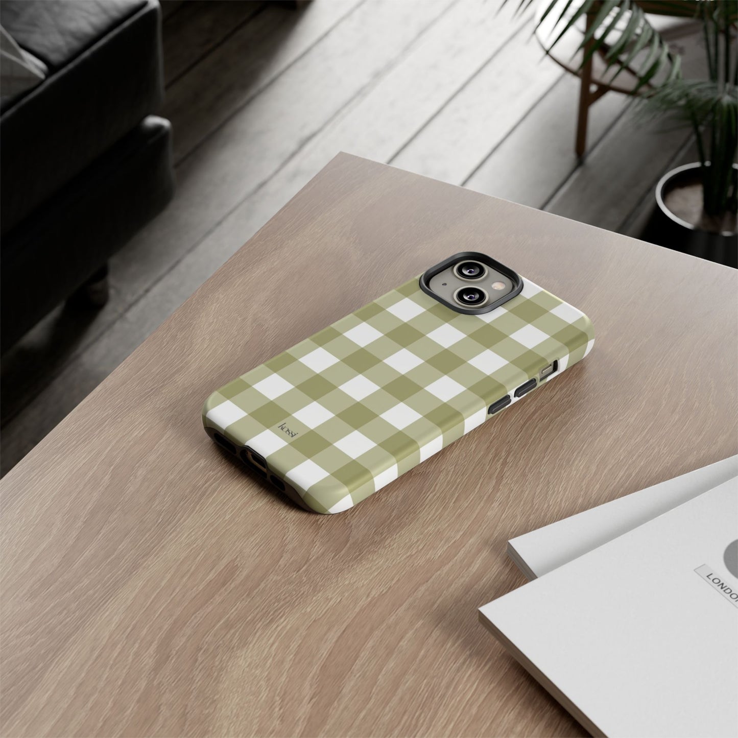 SWEET GINGHAM - Pressed Olive