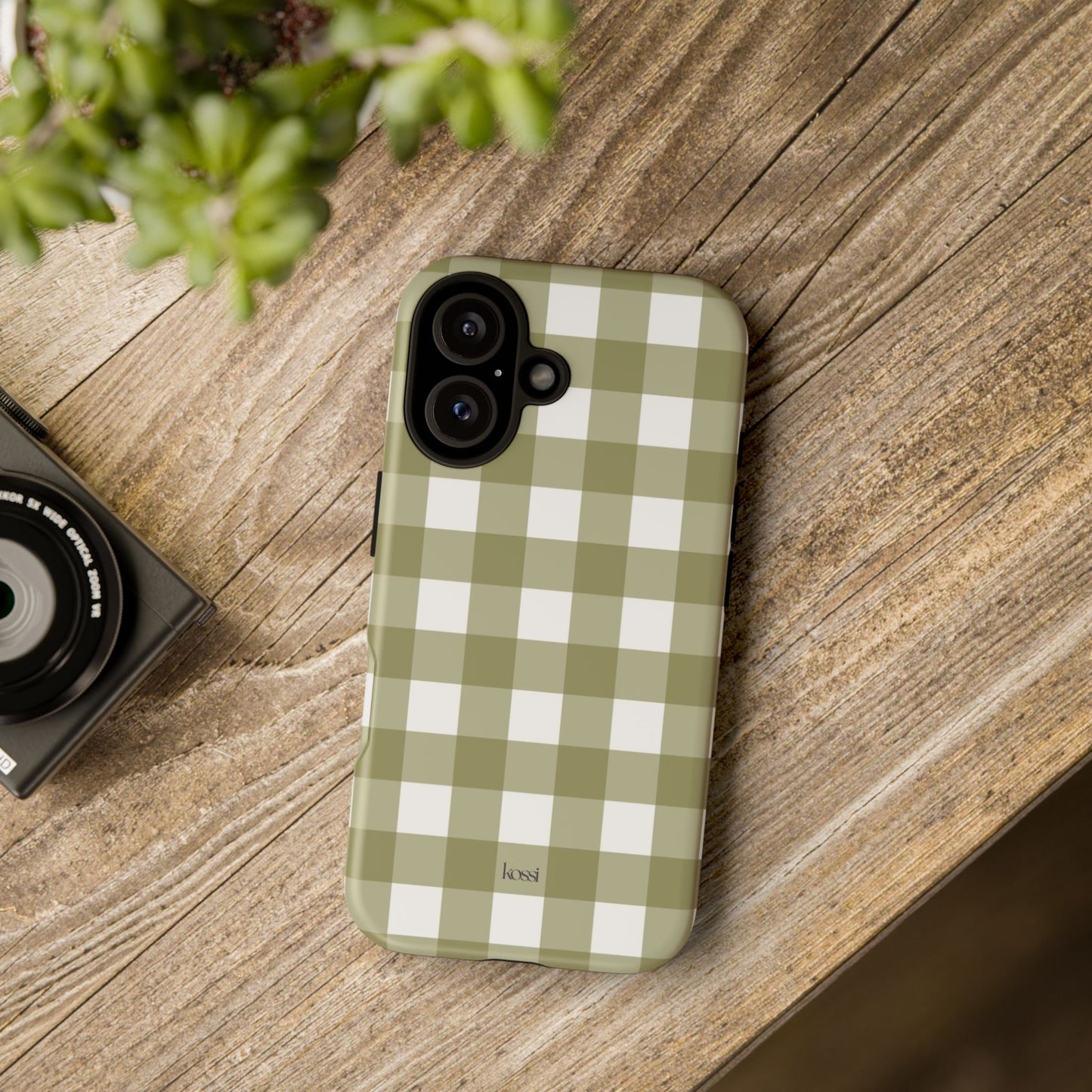SWEET GINGHAM - Pressed Olive