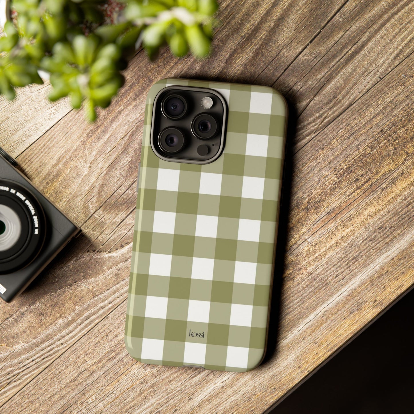 SWEET GINGHAM - Pressed Olive