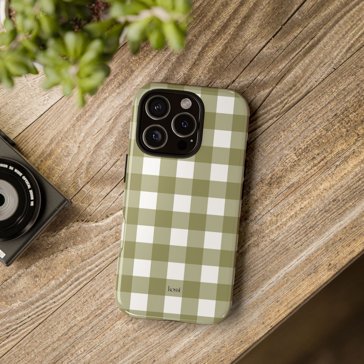 SWEET GINGHAM - Pressed Olive