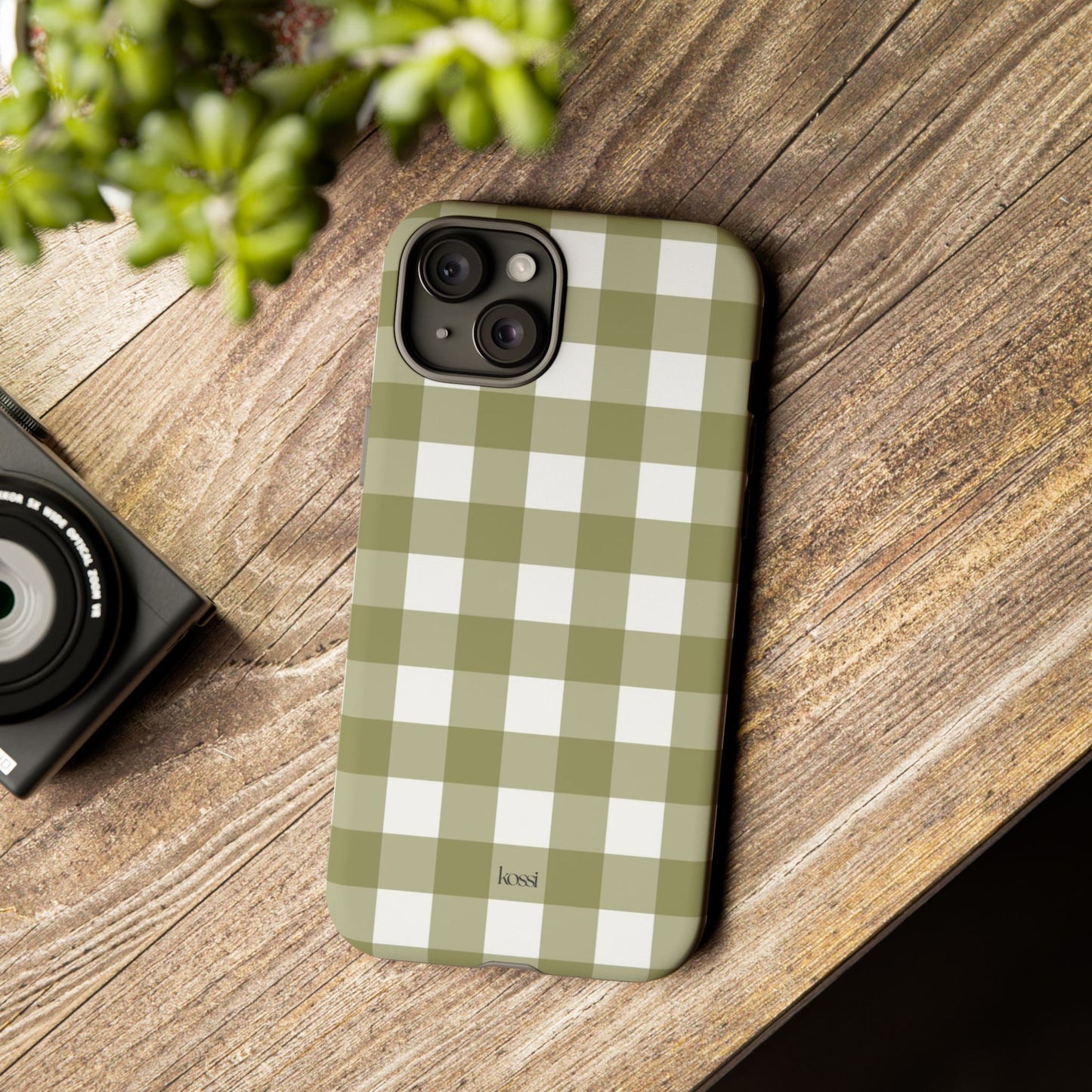 SWEET GINGHAM - Pressed Olive
