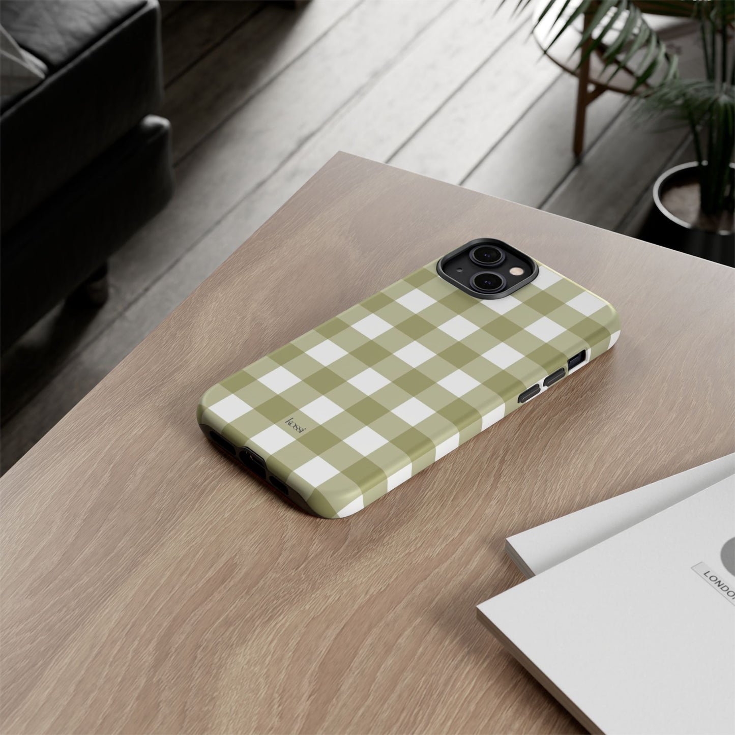 SWEET GINGHAM - Pressed Olive