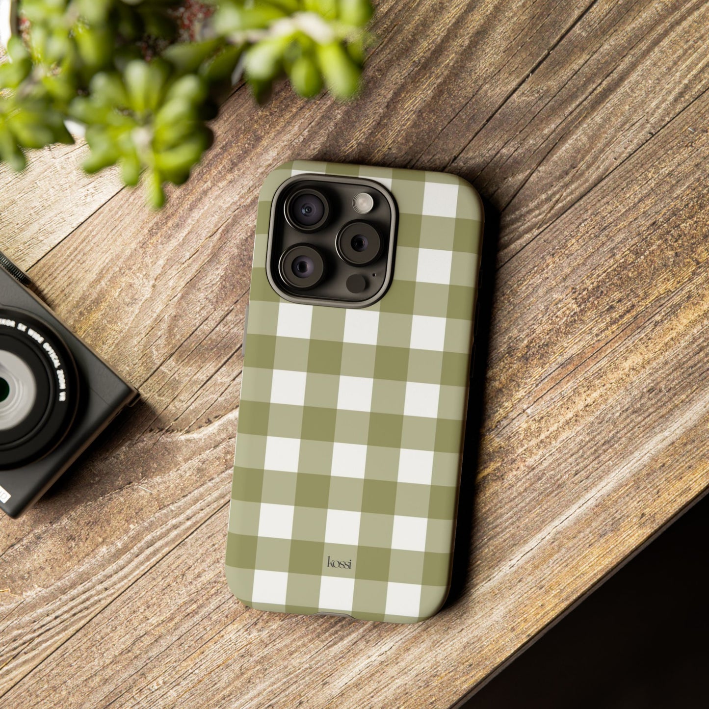 SWEET GINGHAM - Pressed Olive