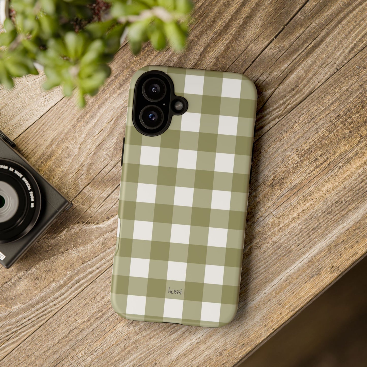 SWEET GINGHAM - Pressed Olive