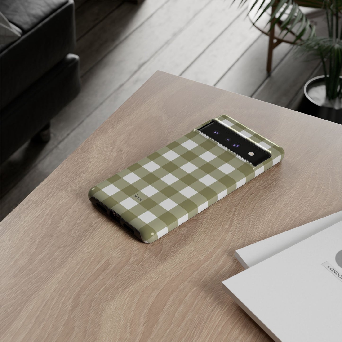 SWEET GINGHAM - Pressed Olive
