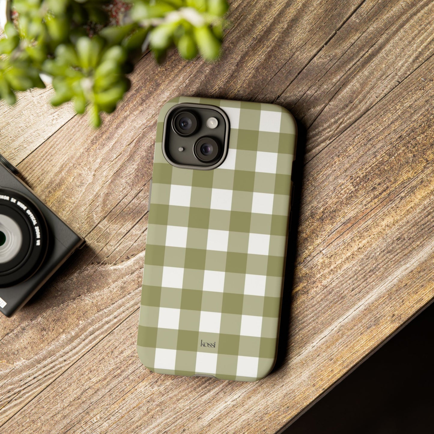 SWEET GINGHAM - Pressed Olive