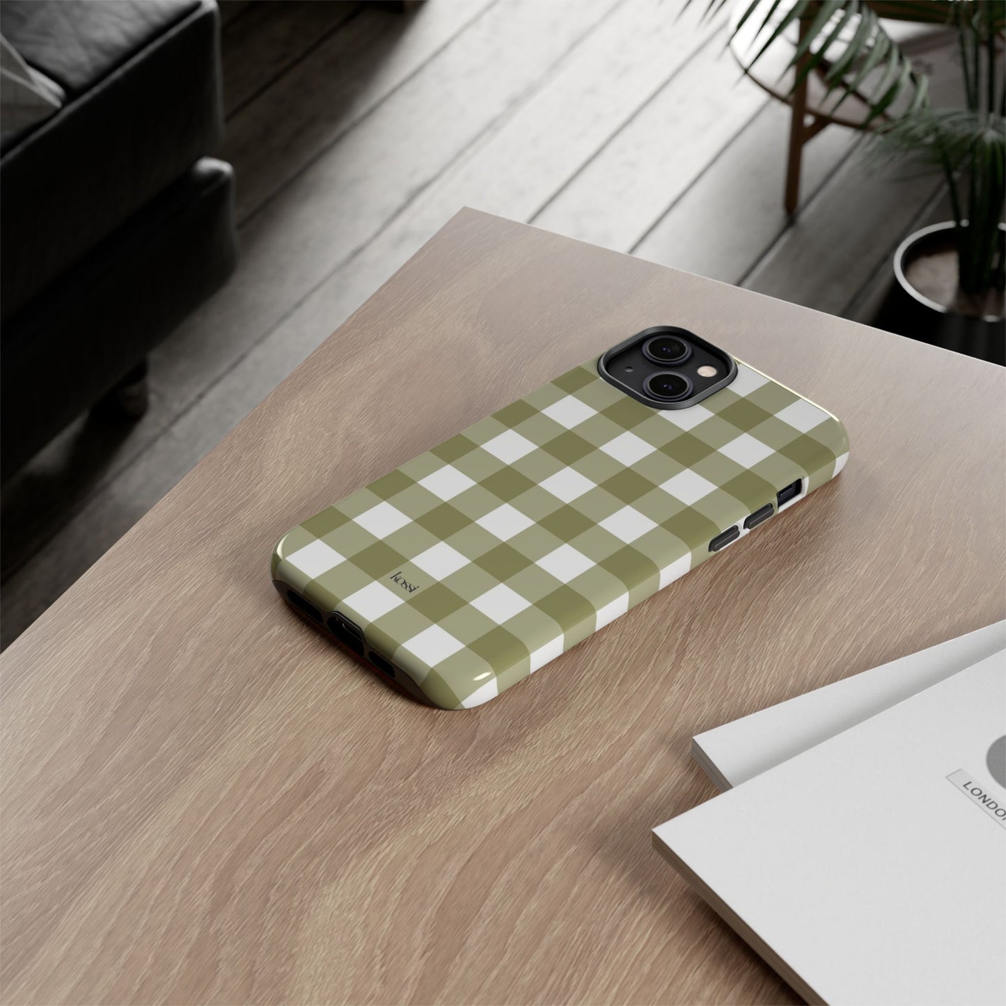 SWEET GINGHAM - Pressed Olive