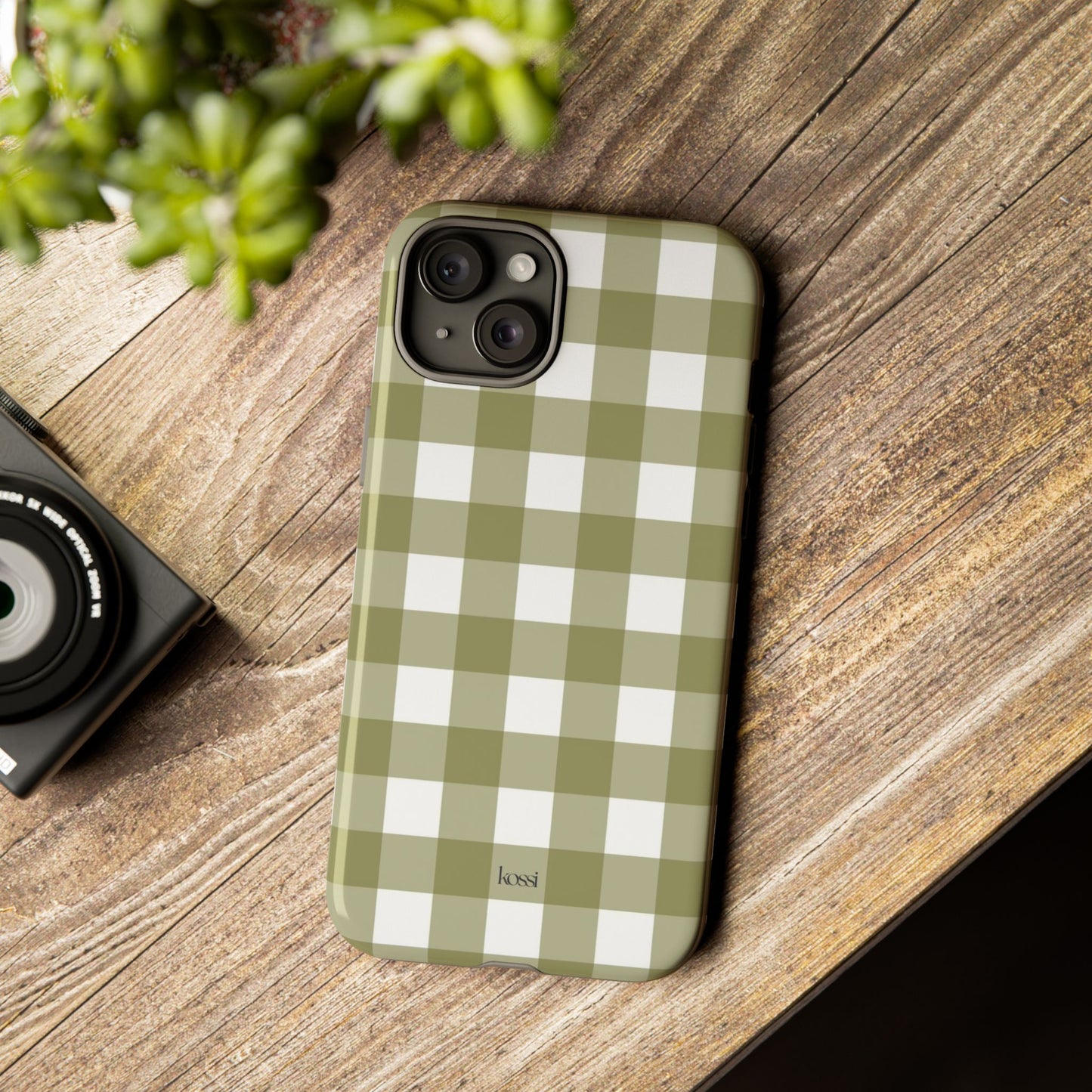 SWEET GINGHAM - Pressed Olive