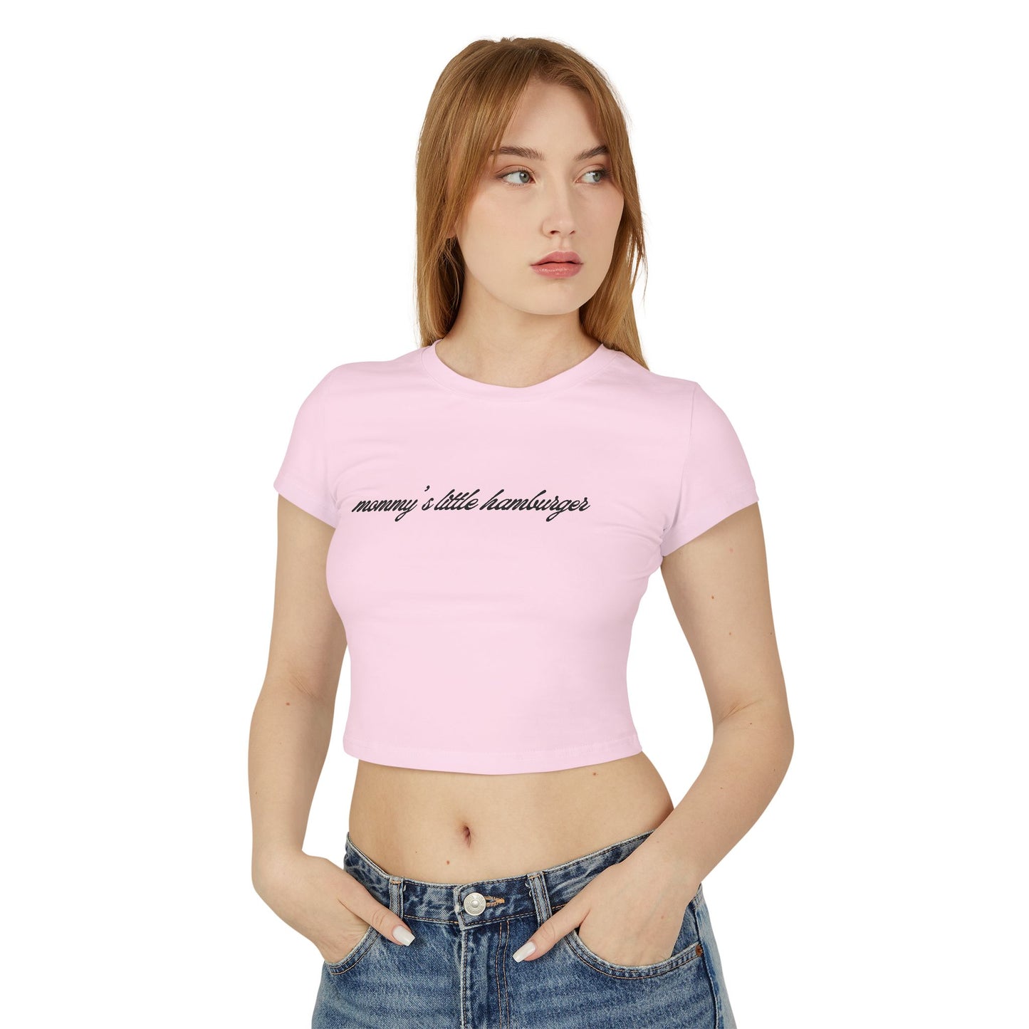 Kasa Kossi - Mommy's Little Hamburger (Cropped Tee)
