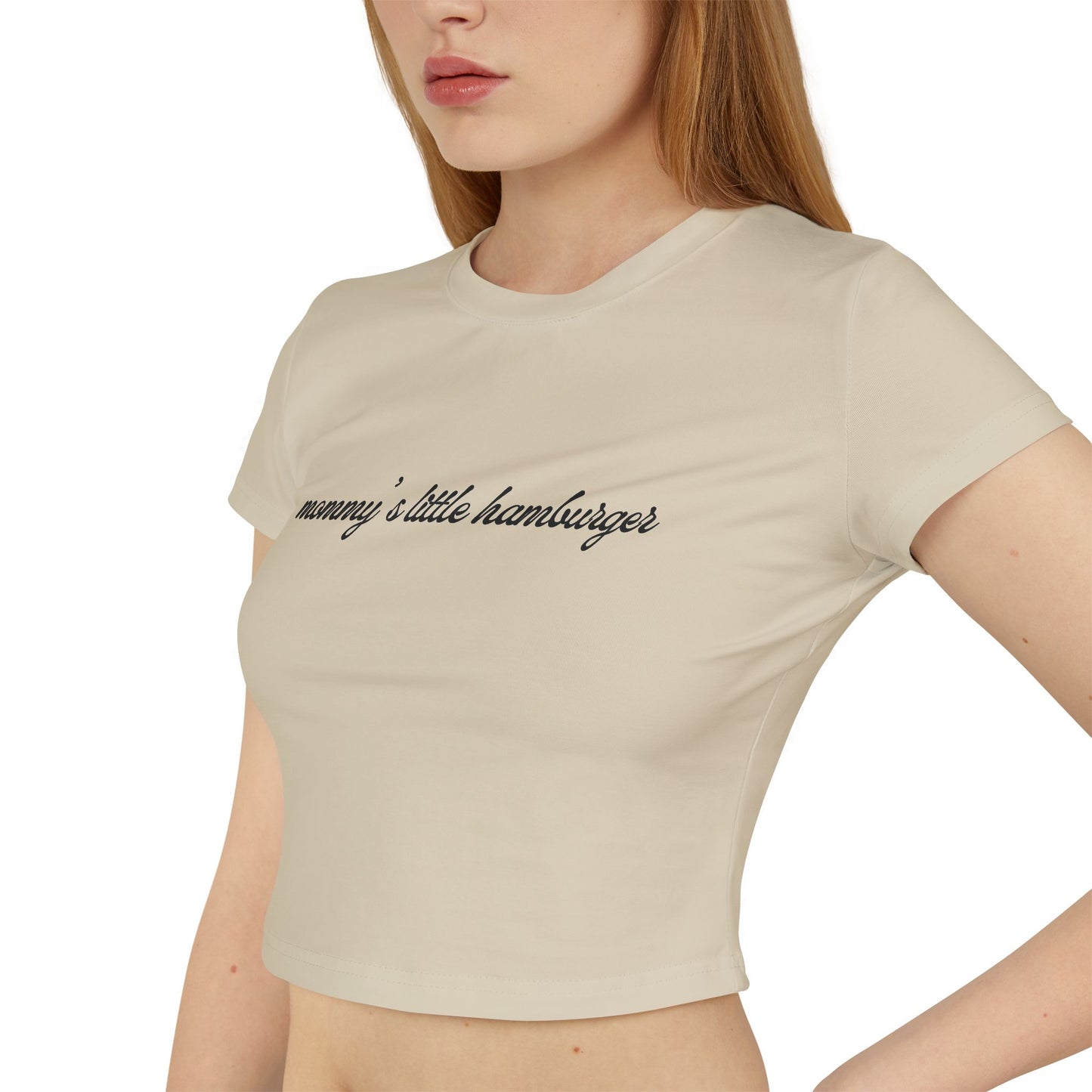 Kasa Kossi - Mommy's Little Hamburger (Cropped Tee)