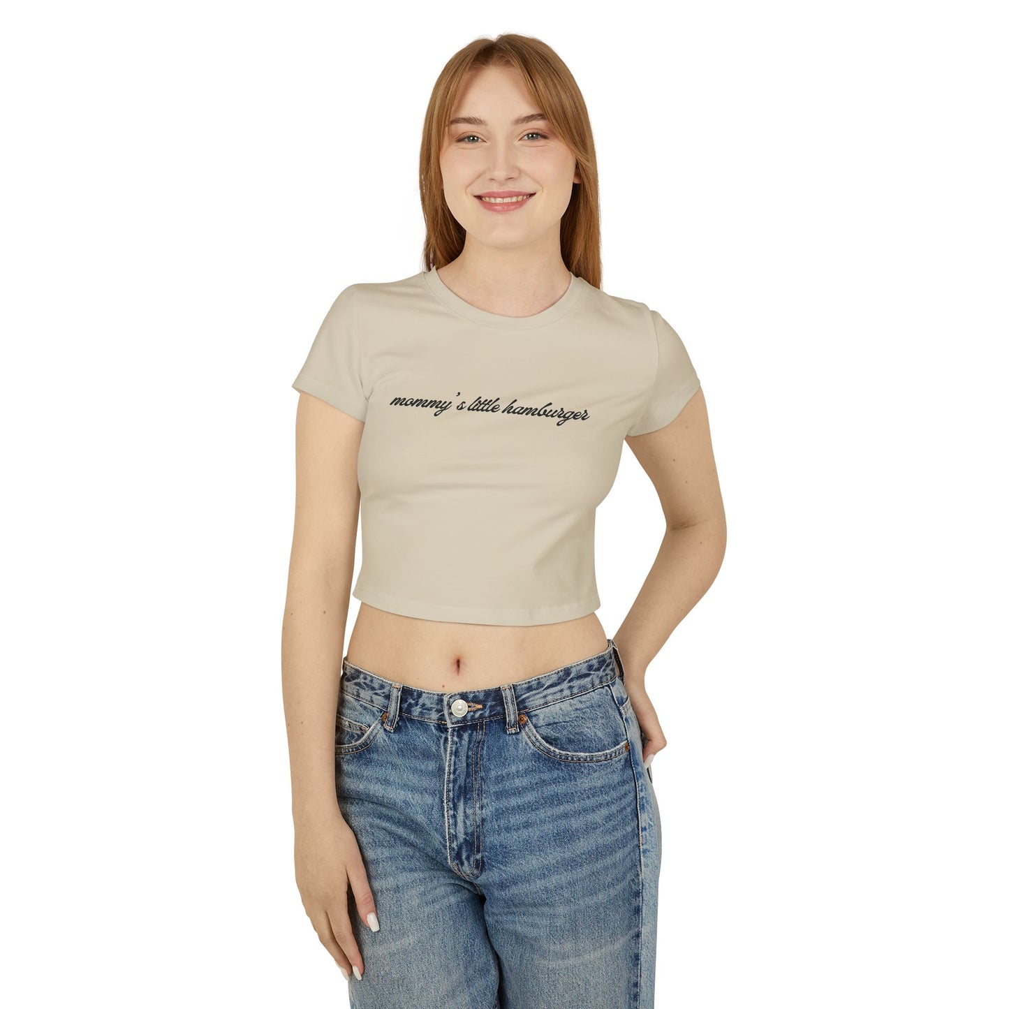 Kasa Kossi - Mommy's Little Hamburger (Cropped Tee)