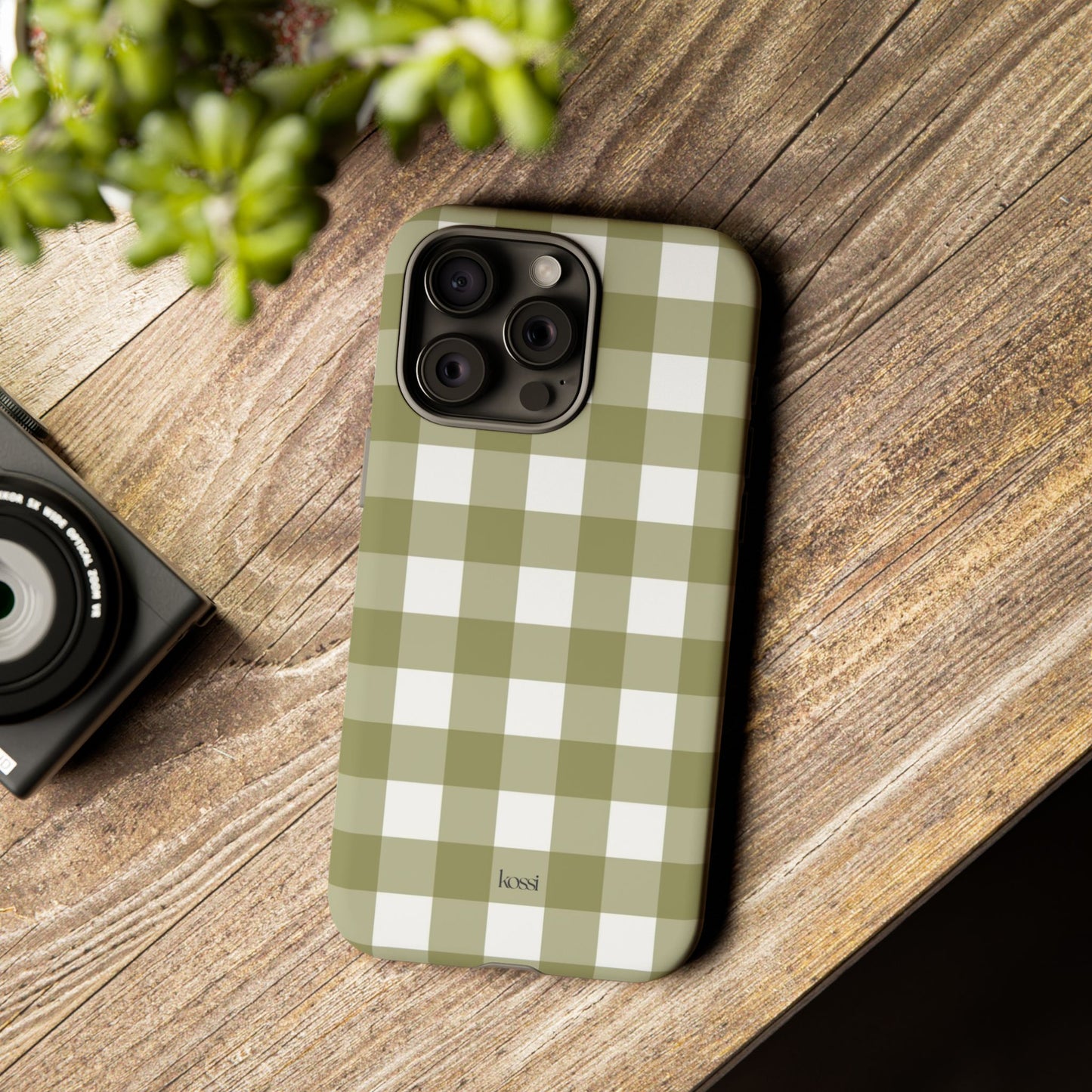 SWEET GINGHAM - Pressed Olive